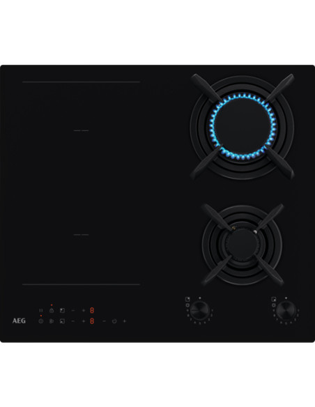 Juodos spalvos mišri kaitlentė AEG HDB64623NB