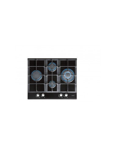 CATA | Hob | LCI 6031 B | Gas on glass | Number of burners/cooking zones 4 | Rotary knobs | Black