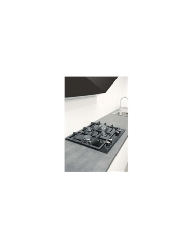 CATA | Hob | LCI 6031 B | Gas on glass | Number of burners/cooking zones 4 | Rotary knobs | Black