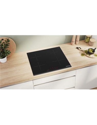 Bosch | Hob | PIE63KHC1Z | Induction | Number of burners/cooking zones 4 | Touch | Timer | Black