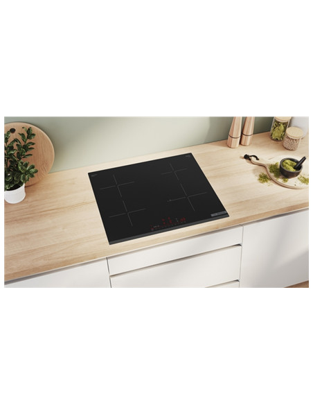 Bosch | Hob | PIE63KHC1Z | Induction | Number of burners/cooking zones 4 | Touch | Timer | Black