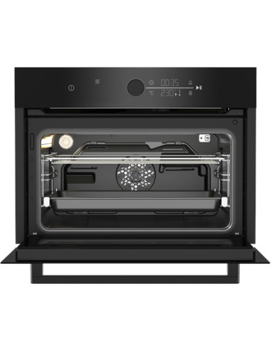 BEKO Oven | BBCM17400B | 48 L | Electric | Hydrolytic | Touch control | Steam function | Height 45.5 cm | Width 59.4 cm | Black