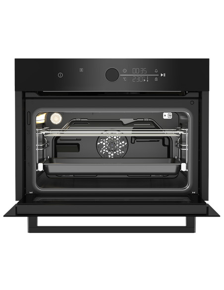 BEKO Oven | BBCM17400B | 48 L | Electric | Hydrolytic | Touch control | Steam function | Height 45.5 cm | Width 59.4 cm | Black