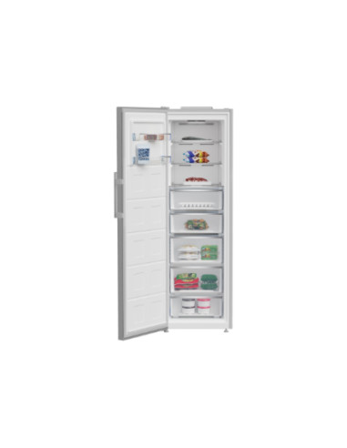 BEKO Freezer | B5RMFNE314X | Energy efficiency class E | Upright | Free standing | Height 186.5 cm | Total net capacity 286 L | 