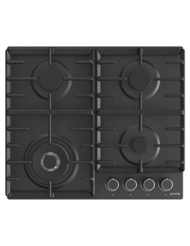 Gorenje | Hob | GW642AB | Gas | Number of burners/cooking zones 4 | Rotary knobs | Black