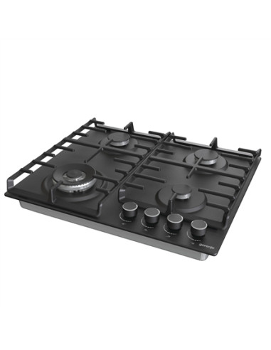 Gorenje | Hob | GW642AB | Gas | Number of burners/cooking zones 4 | Rotary knobs | Black