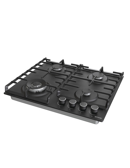 Gorenje | Hob | GW642AB | Gas | Number of burners/cooking zones 4 | Rotary knobs | Black