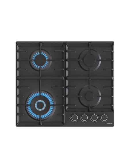 Gorenje | Hob | GW642AB | Gas | Number of burners/cooking zones 4 | Rotary knobs | Black