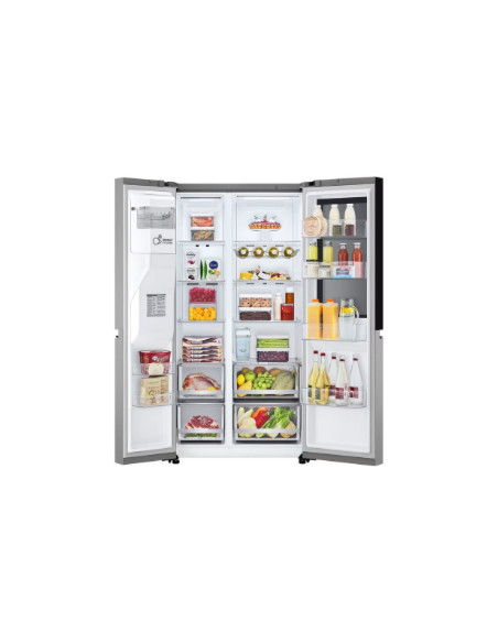 LG Refrigerator | GSGV81PYLL | Energy efficiency class E | Free standing | Side by side | Height 179 cm | Fridge net capacity 41