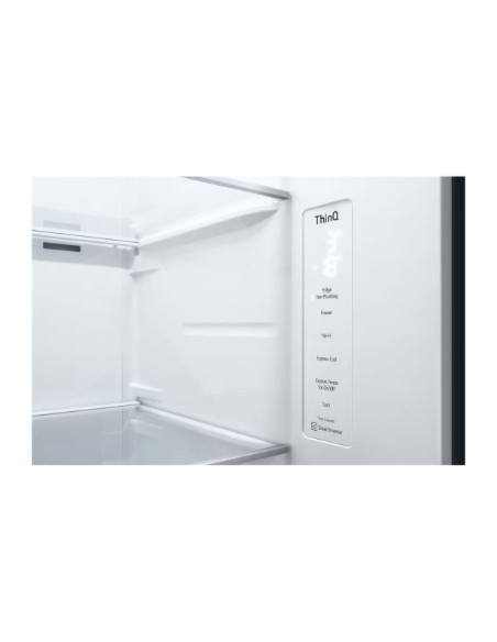 LG Refrigerator | GSGV81PYLL | Energy efficiency class E | Free standing | Side by side | Height 179 cm | Fridge net capacity 41