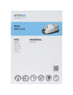Dulkių maišeliai Nordic Quality MMI2132 Miele 5vnt+2 filtrai / 358128