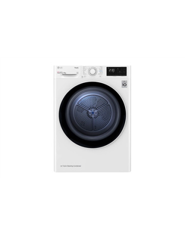 LG | Dryer Machine | RH80V3AV6N | Energy efficiency class D | Front loading | 8 kg | LED | Depth 69 cm | Wi-Fi | White