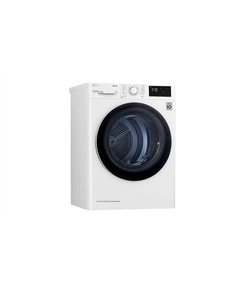 LG | Dryer Machine | RH80V3AV6N | Energy efficiency class D | Front loading | 8 kg | LED | Depth 69 cm | Wi-Fi | White