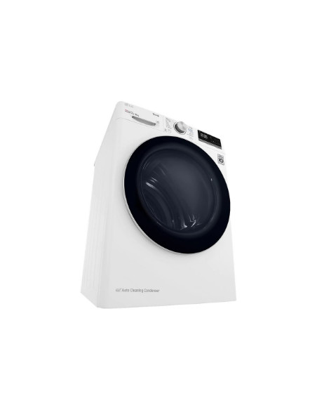 LG | Dryer Machine | RH80V3AV6N | Energy efficiency class D | Front loading | 8 kg | LED | Depth 69 cm | Wi-Fi | White