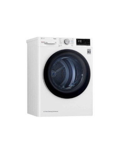 LG | Dryer Machine | RH80V3AV6N | Energy efficiency class D | Front loading | 8 kg | LED | Depth 69 cm | Wi-Fi | White