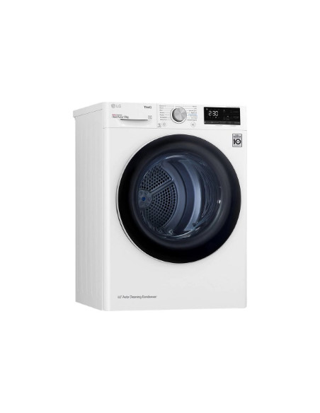 LG | Dryer Machine | RH80V3AV6N | Energy efficiency class D | Front loading | 8 kg | LED | Depth 69 cm | Wi-Fi | White