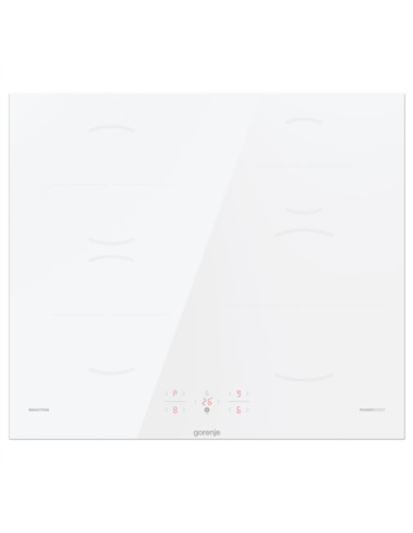 Gorenje | Hob | GI6401WSC | Induction | Number of burners/cooking zones 4 | Touch | Timer | White | Display