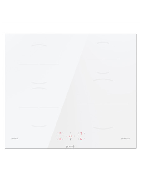 Gorenje | Hob | GI6401WSC | Induction | Number of burners/cooking zones 4 | Touch | Timer | White | Display
