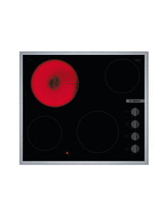 Bosch | Hob | PKE645CA2E | Vitroceramic | Number of burners/cooking zones 4 | Rotary knobs | Black