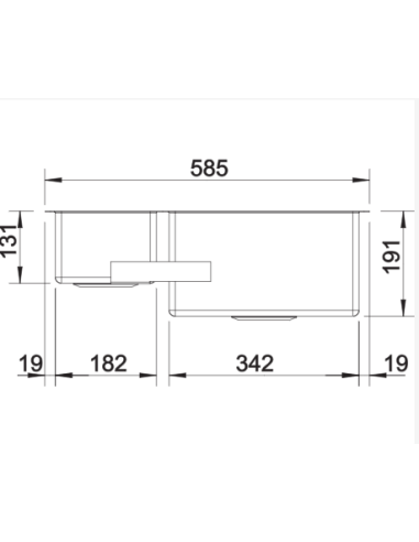 Plautuvė BLANCO CLARON 340/180-IF LI...