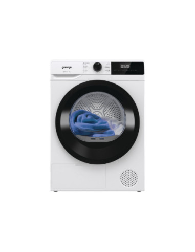Gorenje Dryer Machine | D2HNE7E | Energy efficiency class E | Front loading | 7 kg | Heat pump | LED | Depth 51 cm | White