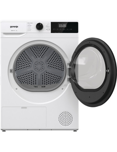 Gorenje Dryer Machine | D2HNE7E | Energy efficiency class E | Front loading | 7 kg | Heat pump | LED | Depth 51 cm | White