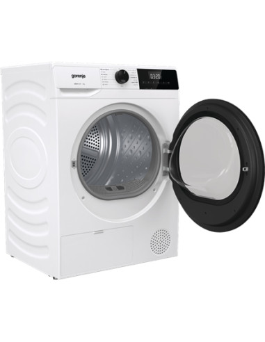 Gorenje Dryer Machine | D2HNE7E | Energy efficiency class E | Front loading | 7 kg | Heat pump | LED | Depth 51 cm | White