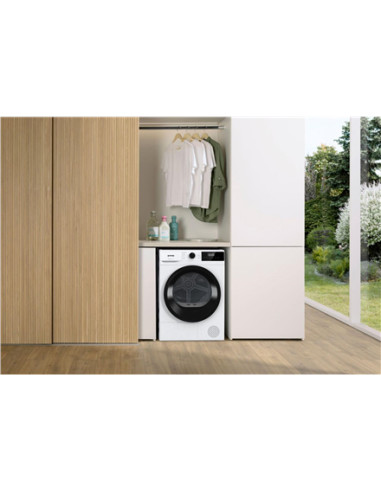 Gorenje Dryer Machine | D2HNE7E | Energy efficiency class E | Front loading | 7 kg | Heat pump | LED | Depth 51 cm | White