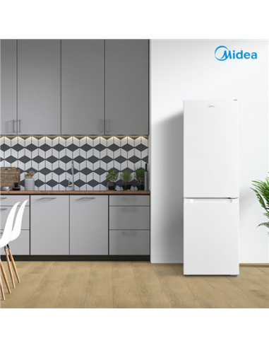 Midea Refrigerator | MDRB369FGE01 | Energy efficiency class E | Free standing | Combi | Height 177.3 cm | Fridge net capacity 19