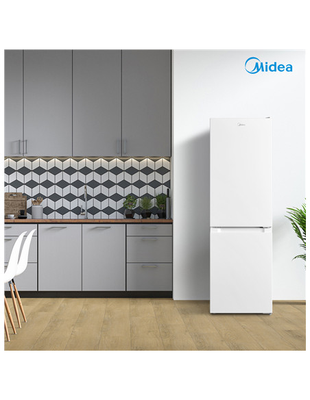 Midea Refrigerator | MDRB369FGE01 | Energy efficiency class E | Free standing | Combi | Height 177.3 cm | Fridge net capacity 19