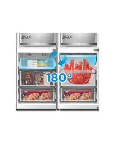 Midea Refrigerator | MDRB548MME46 | Energy efficiency class E | Free standing | Combi | Height 186 cm | No Frost system | Fridge