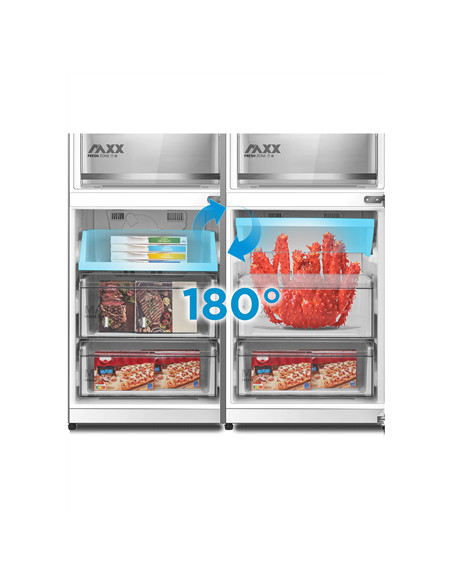 Midea Refrigerator | MDRB548MME46 | Energy efficiency class E | Free standing | Combi | Height 186 cm | No Frost system | Fridge