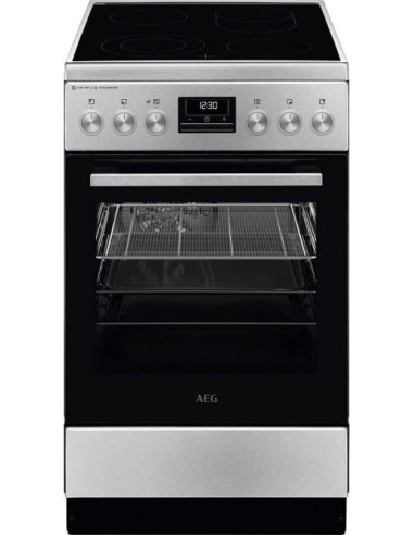 50 cm pločio elektrinė keraminė viryklė AEG CCB56490BM