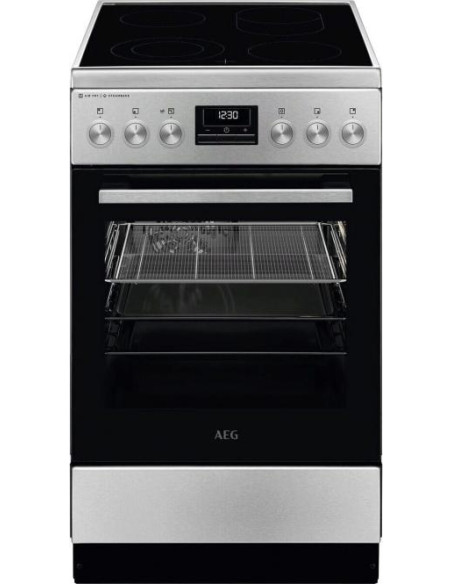 50 cm pločio elektrinė keraminė viryklė AEG CCB56490BM