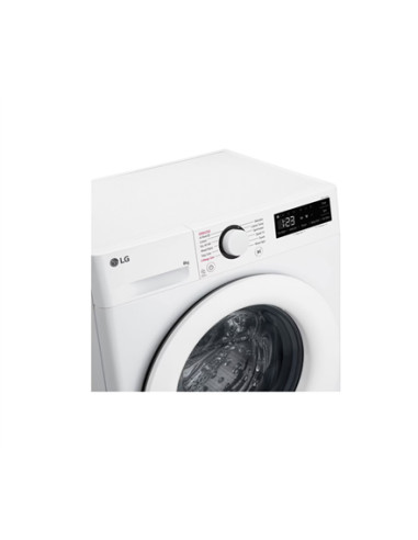 LG | Washing machine | F2WR508SWW | Energy efficiency class A | Front loading | Washing capacity 8 kg | 1200 RPM | Depth 47.5 cm