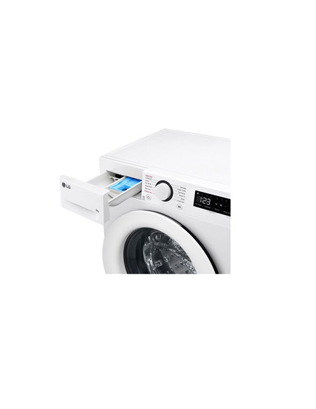 LG | Washing machine | F2WR508SWW | Energy efficiency class A | Front loading | Washing capacity 8 kg | 1200 RPM | Depth 47.5 cm
