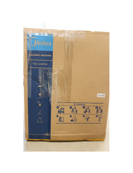 SALE OUT. Midea Washing Machine | MF100T60B/W-HR | Energy efficiency class A | Top loading | Washing capacity 6 kg | 1200 RPM | 