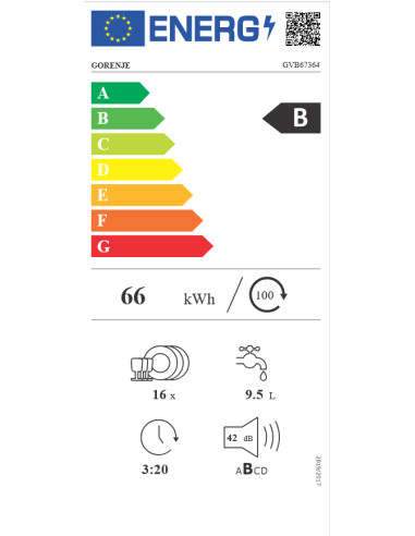 Dishwasher GORENJE GVB67364