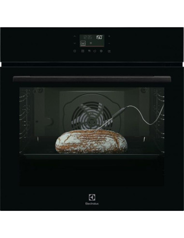 Juodos spalvos orkaitė su pirolize ir garų funkcija Electrolux LOD7P87Z