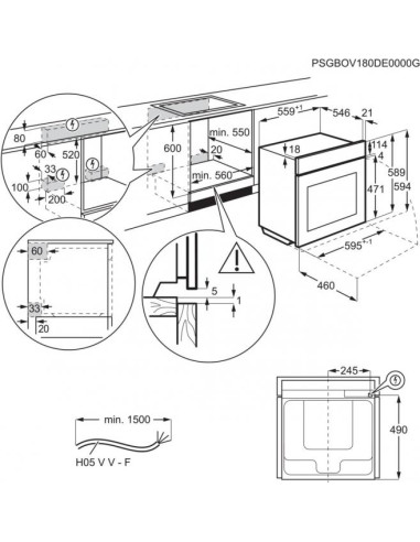 Garinė orkaitė Electrolux EOC8P39H
