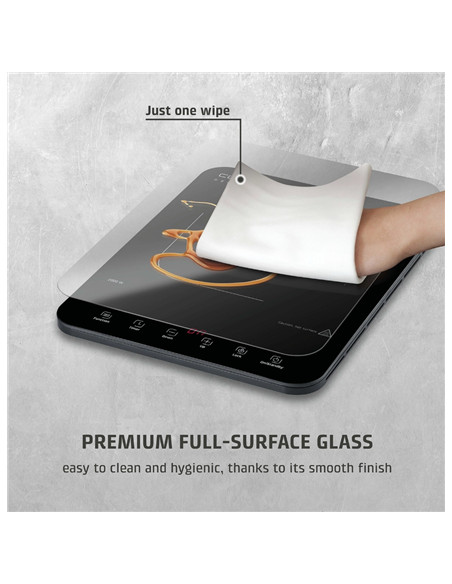 Caso ProSlim 2000 2236 Mobile single induction hob, Glass, Sensor-touch, Black