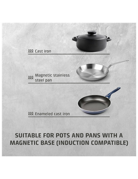 Caso ProSlim 2000 2236 Mobile single induction hob, Glass, Sensor-touch, Black