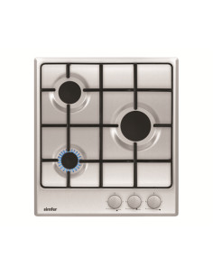 Simfer | Hob | H4.300.VGRIM | Gas | Number of burners/cooking zones 3 | Rotary knobs | Stainless steel