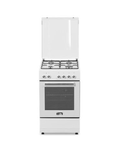 Simfer | Cooker | 5405SERBB | Hob type Gas | Oven type Electric | White | Width 50 cm | Electronic ignition | Depth 60 cm | 43 L