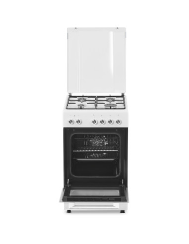 Simfer | Cooker | 5405SERBB | Hob type Gas | Oven type Electric | White | Width 50 cm | Electronic ignition | Depth 60 cm | 43 L