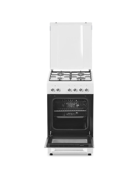 Simfer | Cooker | 5405SERBB | Hob type Gas | Oven type Electric | White | Width 50 cm | Electronic ignition | Depth 60 cm | 43 L