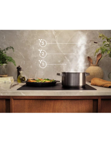 Juodos spalvos 54 cm pločio įmontuojamas gartraukis Electrolux LFG815K