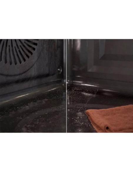 Juodos spalvos el.orkaitė su pirolize AEG TS6PB531AB