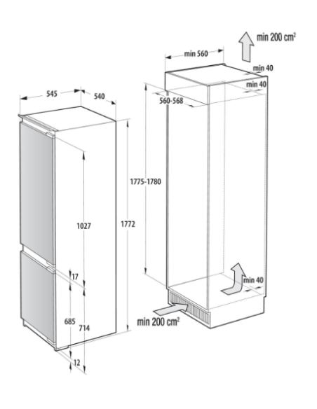 Šaldytuvas GORENJE NRKI517E42