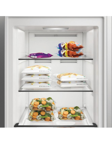 Sidabrinės spalvos šaldiklis Whirlpool WHMFF 6312 XP4